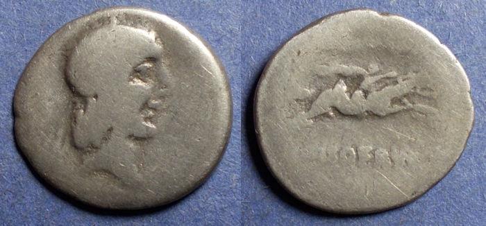 Roman Republic L Calpurnius Piso Frugi Bc Silver Denarius