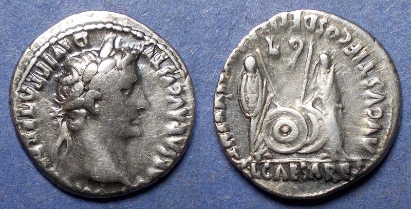 Roman Empire Augustus Bc Ad Silver Denarius Roman Imperial Coins