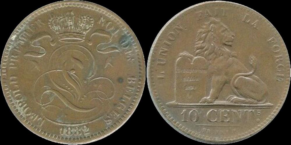 Belgium Leopold I Centiem European Coins