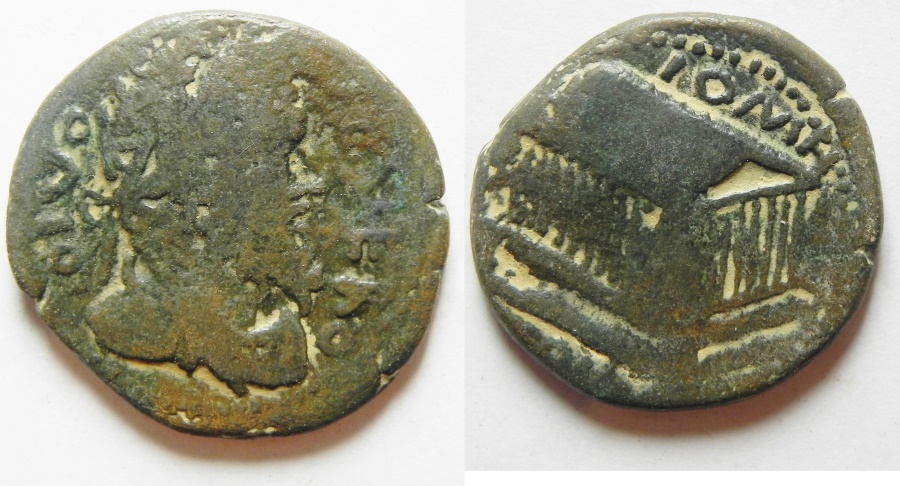 Coele Syria Heliopolis Under Caracalla AD 198 217 AE 28mm 10 80g