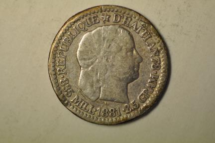 Haiti Silver Centimes A North Central American And