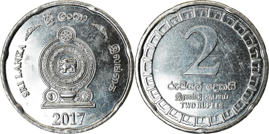 Coin Sri Lanka Rupees Stainless Steel Asian And Middle