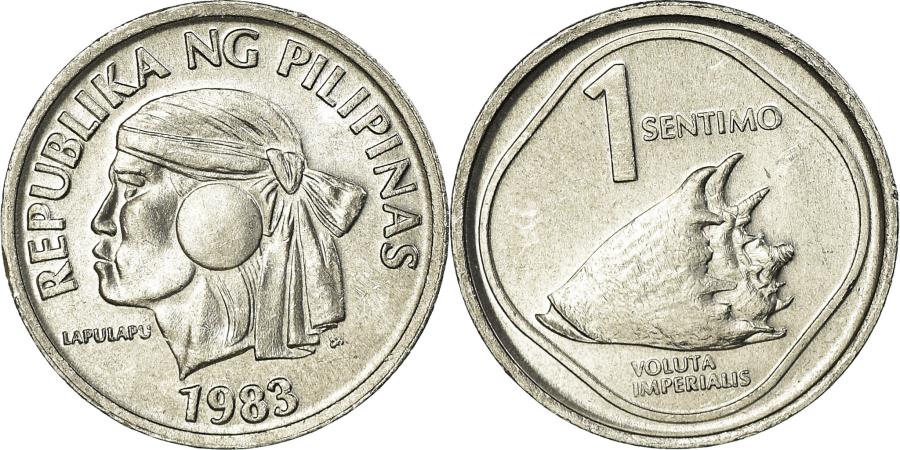 Coin Philippines Sentimo Au Aluminum Km