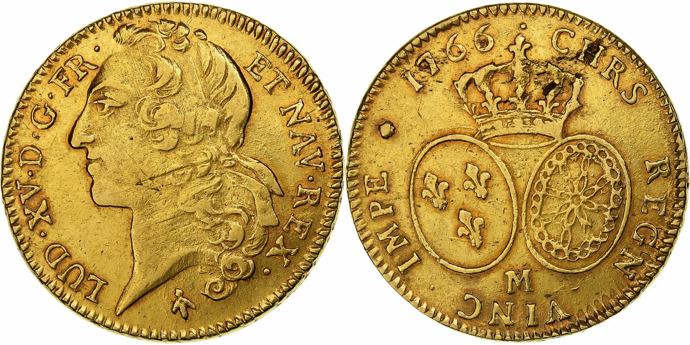 France Louis Xv Double Louis D Or Toulouse Gold European Coins