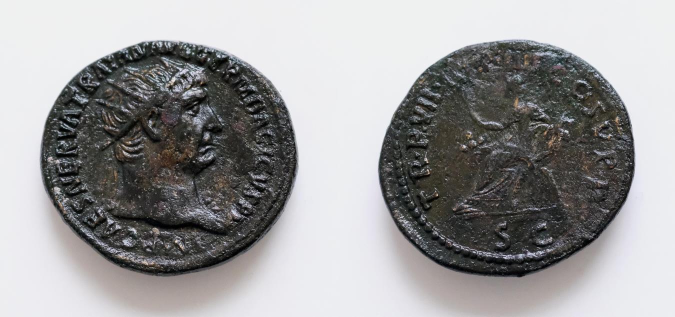 Trajan Dupondius Rome Imp Caes Nerva Traian Avg Germ