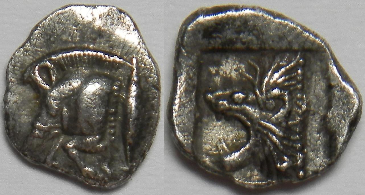 Mysia Kyzikos Ar Hemiobol Circa Bc Greek Coins