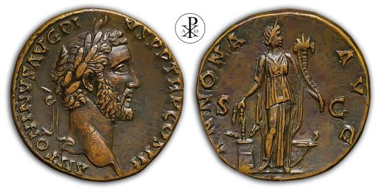 VIDEO Incl SUPERB PEDIGRE Antoninus Pius RIC 597a Date 140 144