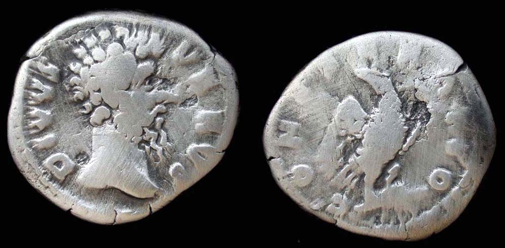 Lucius Verus Denarius Consecratio Issue Ancient Forgery Roman