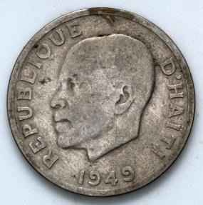 Haiti Centimes President Dumarsais Estime F North