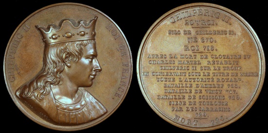 1840 France Chilperic II King Of Neustria And King Of The Franks