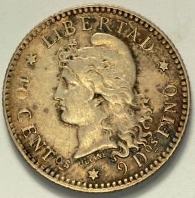 Argentina Centavo Capped Liberty Head Republic Coinage