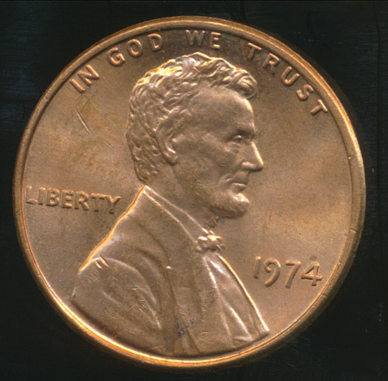 United States 1974 One Cent Lincoln Memorial Uncirculated