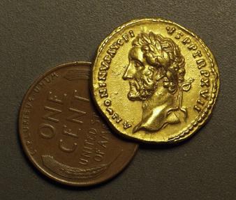 Antoninus Pius Ad Av Aureus G Roman Imperial Coins