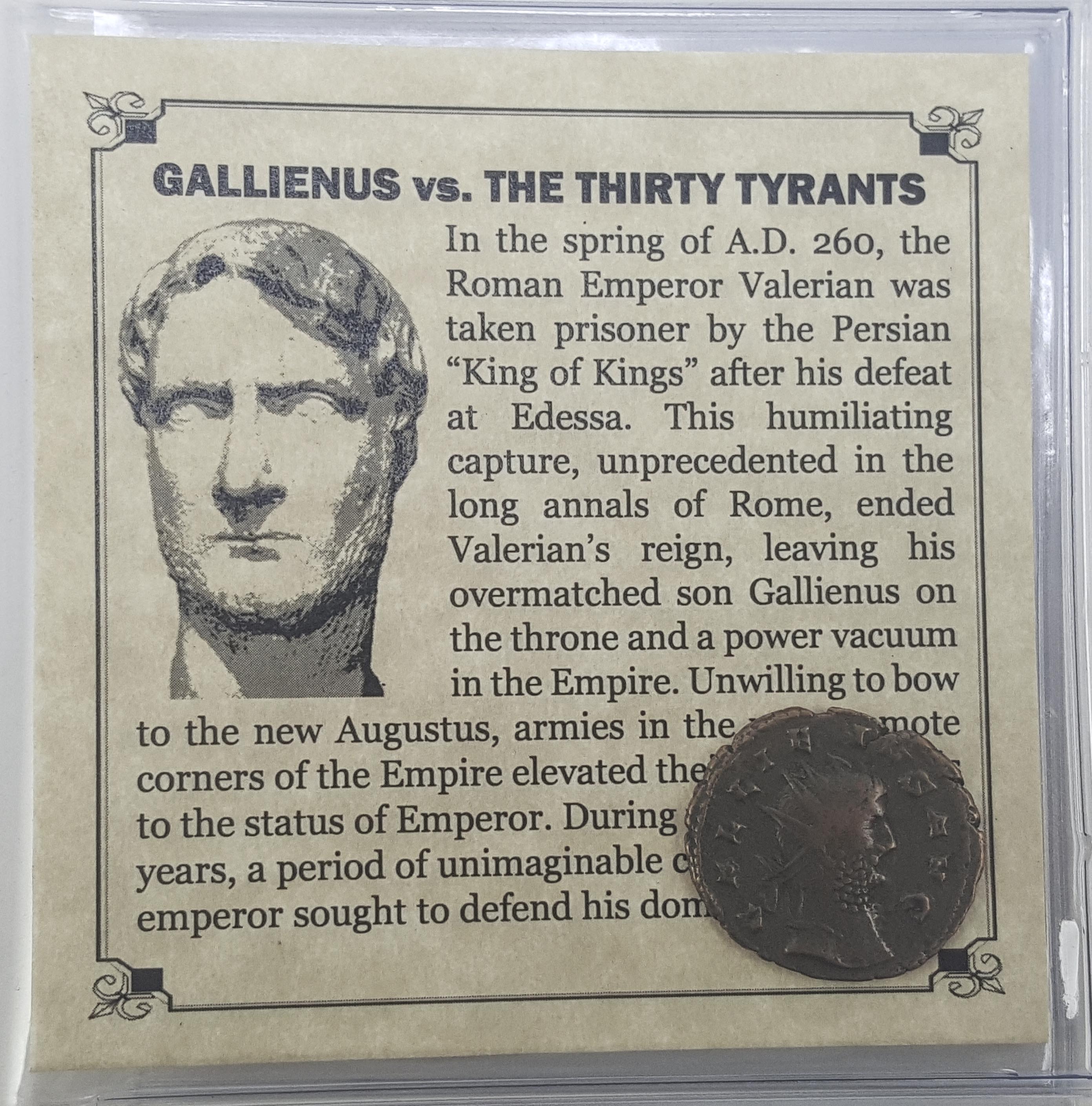 Gallienus Vs The Thirty Tyrants Mini Album Lots Collections