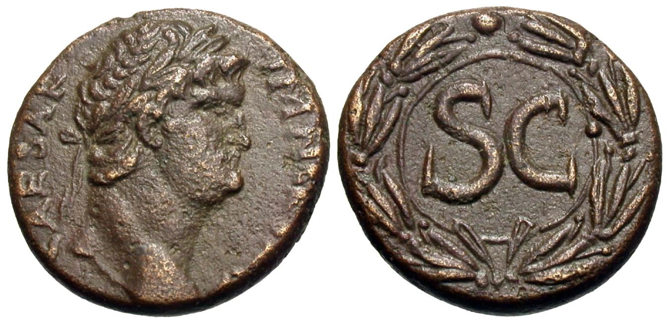 Syria Seleucis Pieria Antioch Nero Æ Semis Roman Provincial