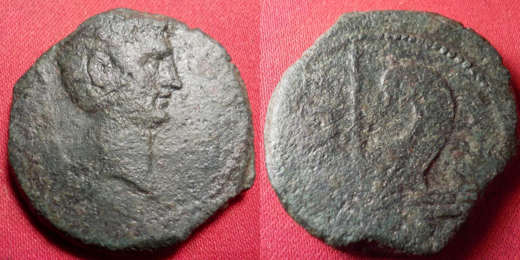 Octavian Ae Heavy Dupondius Narbo Gaul Bc Prow Of Quinquereme