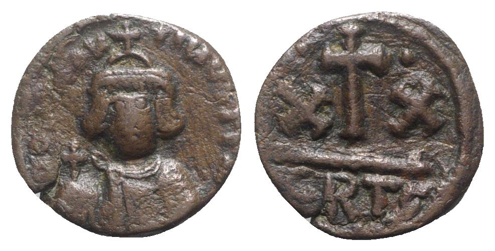 Constans Ii Nummi Half Follis Carthage R