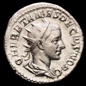 Herennius Etruscus As Caesar 250 251 AD Silver Antoninianus Rome