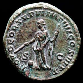 Commodus 177 192 AD Dupondius Rome 180 181 AD PROV DEOR TRP VI