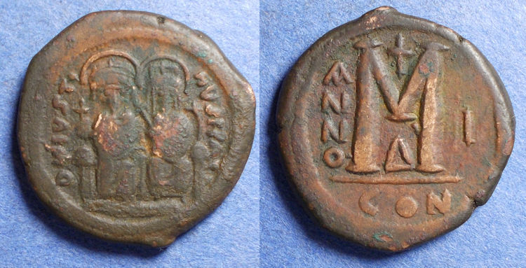Byzantine Empire, Justin II 565-578, Bronze | Byzantine Coins