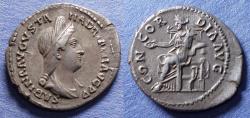 Ancient Coins - Roman Empire, Sabina 117-137, Silver Denarius