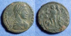 Ancient Coins - Roman Empire, Theodosius 379-395, Bronze AE 3/4