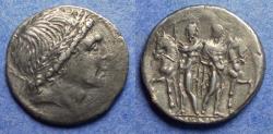 Ancient Coins - Roman Republic, L Memmius 109-8 BC, Silver Denarius