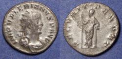 Ancient Coins - Roman Empire, Valerian 253-268, Base silver Antoninianus