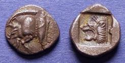 Ancient Coins - Mysia, Kyzikos 450-400 BC, Silver Trihemiobol