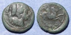 Ancient Coins - Sicily, Tauromenion Circa 150 BC, Bronze AE18