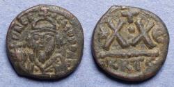Ancient Coins - Byzantine Empire, Heraclius 610-641, Half Follis