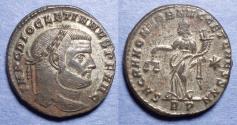 Ancient Coins - Roman Empire, Diocletian 284-305, Silvered bronze Follis