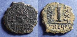 Ancient Coins - Byzantine Empire, Justinian I 527-565, Bronze Decanummi