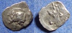 Ancient Coins - Mysia, Kyzikus 480-450 BC, Silver Hemiobol