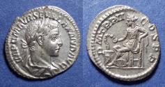 Ancient Coins - Roman Empire, Severus Alexander 222-235, Silver Denarius