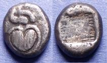 Ancient Coins - Kyrenacia, Kyrene 525-480 BC, Silver Hemidrachm