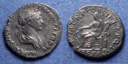 Ancient Coins - Roman Empire, Trajan 98-117, Silver Denarius
