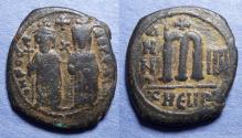 Ancient Coins - Byzantine Empire, Focas 602-610, Bronze Follis