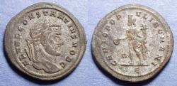 Ancient Coins - Roman Empire, Constantius I (as Caesar) 293-305, Silvered bronze Follis
