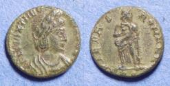 Ancient Coins - Roman Empire, Theodora Struck 337-340, Bronze AE4