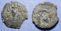 Ancient Coins - Judaea, Valerius Gratus Struck 17/18 AD, Bronze Prutah
