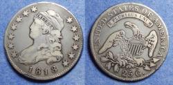 Us Coins - United States,  1818,  Capped Bust Quarter