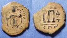 World Coins - Arab-Byzantine, Based on Constans II issues Circa 680, Fals