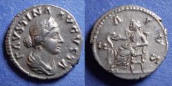 Ancient Coins - Roman Empire, Faustina Jr 147-175, Sivler Denarius