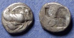 Ancient Coins - Ionia, Klazomenai Circa 450 BC, Silver Diobol