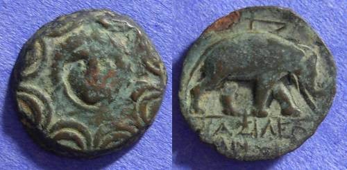Ancient Coins - Seleucid Kingdom - Antiochos III 223-187 BC - AE17