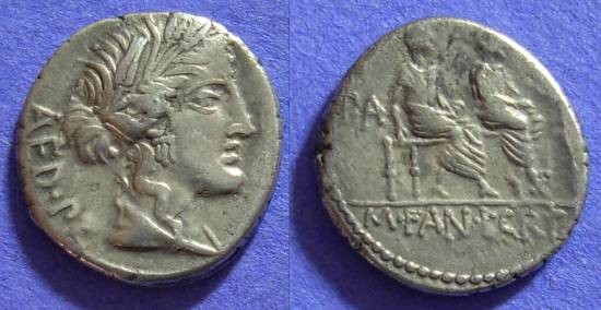 Ancient Coins - Roman Republic Critonia 1 Denarius 86 BC
