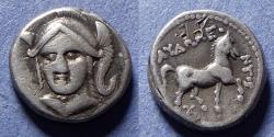 Ancient Coins - Kings of Paeonia, Audoleon 315-286 BC, Silver Drachm