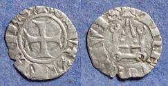 World Coins - Duchy of Athens, Guillaume de la Roche 1280-7, Billon Denier