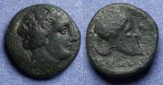 Ancient Coins - Macedonia, Scione 400-350 BC, Bronze AE18